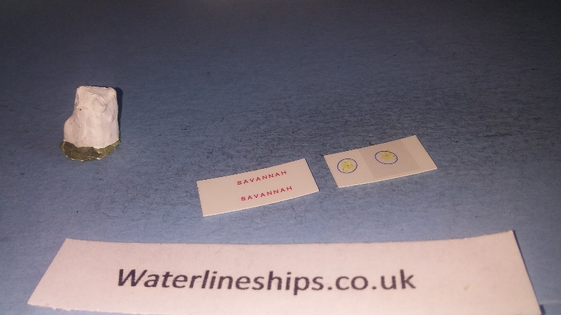 NS Savannah Nuclear cargo ship 'nuclear' logo and lettering set