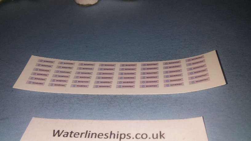 Maersk Container owner logos decals/transfers
