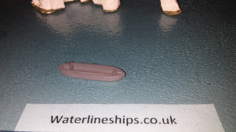 Steel Barge grey empty approx.30mm long 1900s-present.