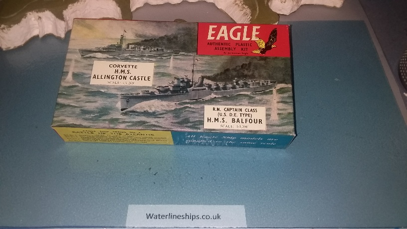 HMS Allington Castle & HMS Balfour RN Frigates Boxed unmade kit
