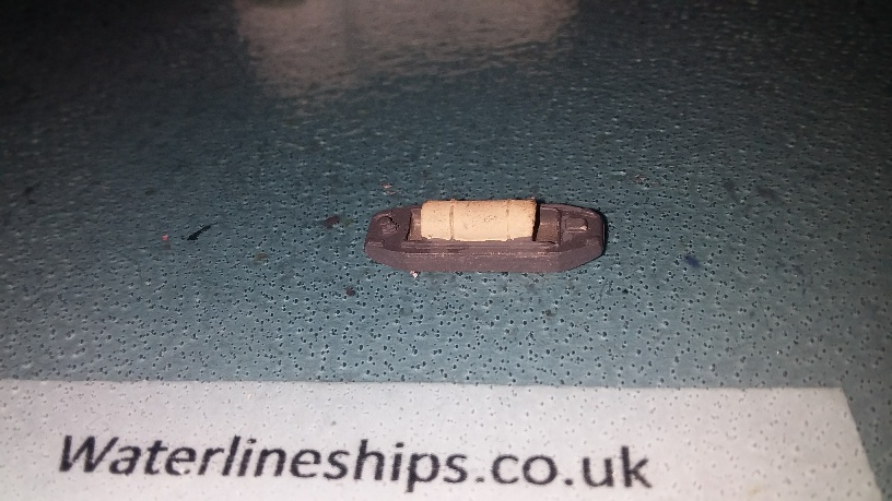 Steel Barge/lighter grey, cylinder load 20mm long square end