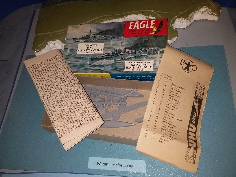 HMS Allington Castle & Balfour RN Frigate with extra info sheet