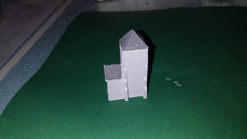 17th cent. Church/cathedral bell tower 8 x 16 x 28mm h
