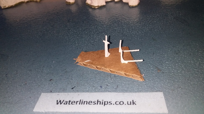 Replica Triang SS Canberra P&O liner mast set painted