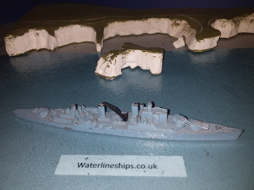 HMS Swiftsure RN cruiser 1950s bl nch