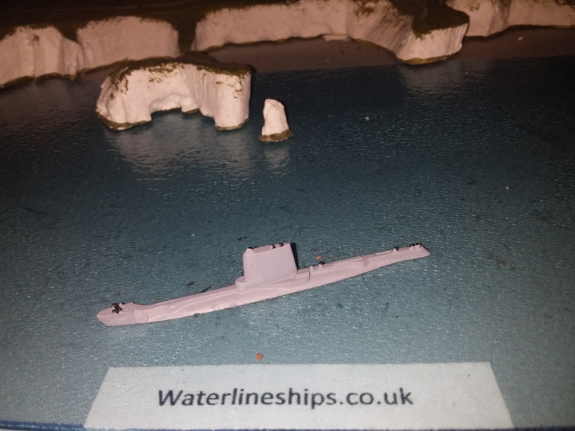 RN A class submarine 1950s as reconstructed p