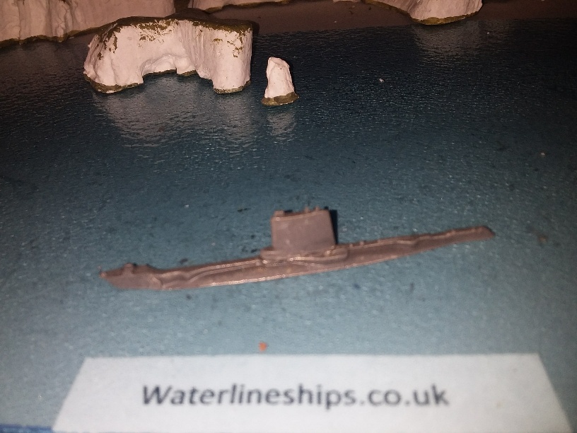 RN A class submarine 1950s as reconstructed u/c