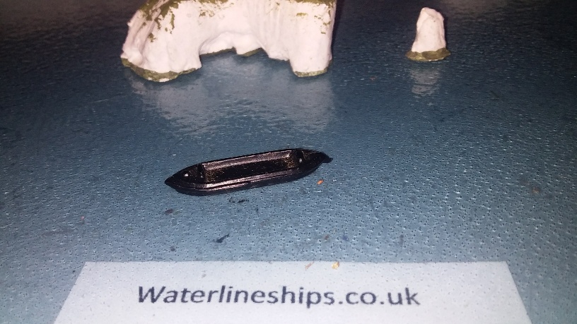 Large River barge 1920s/30s black