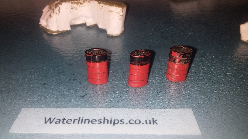 Genuine original funnel for M703 RMS Queen Mary set of 3