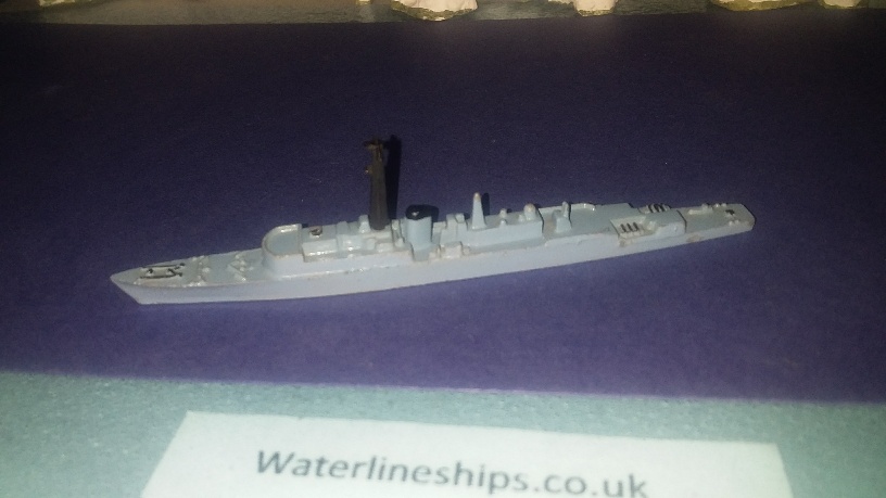 HMS Venus Type 15 1952 RN Frigate ch blue
