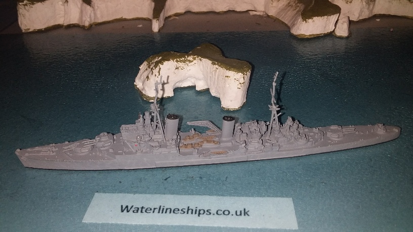 HMS Birmingham RN light cruiser as in 1944 Neptun