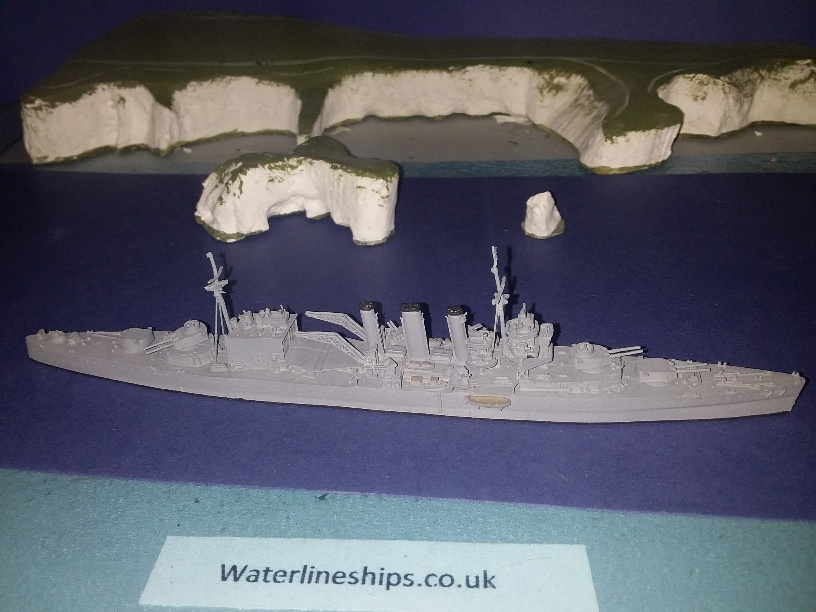 HMS Berwick RN Heavy cruiser as in 1941 Neptun