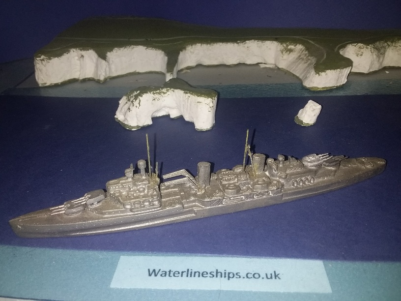 HMS Belfast 1943 RN light cruiser UK unp. ()