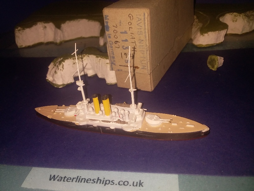 HMS Goliath 1900 RN Armoured cruiser Vic. finish Navis 1/1250