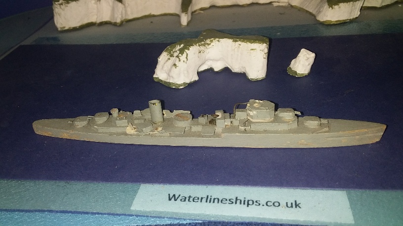 HMAS Hobart RAN cruiser Wartime recognition model